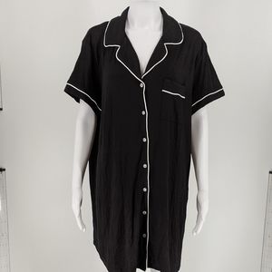 In'Voland Black Night Gown Plus Size 18W